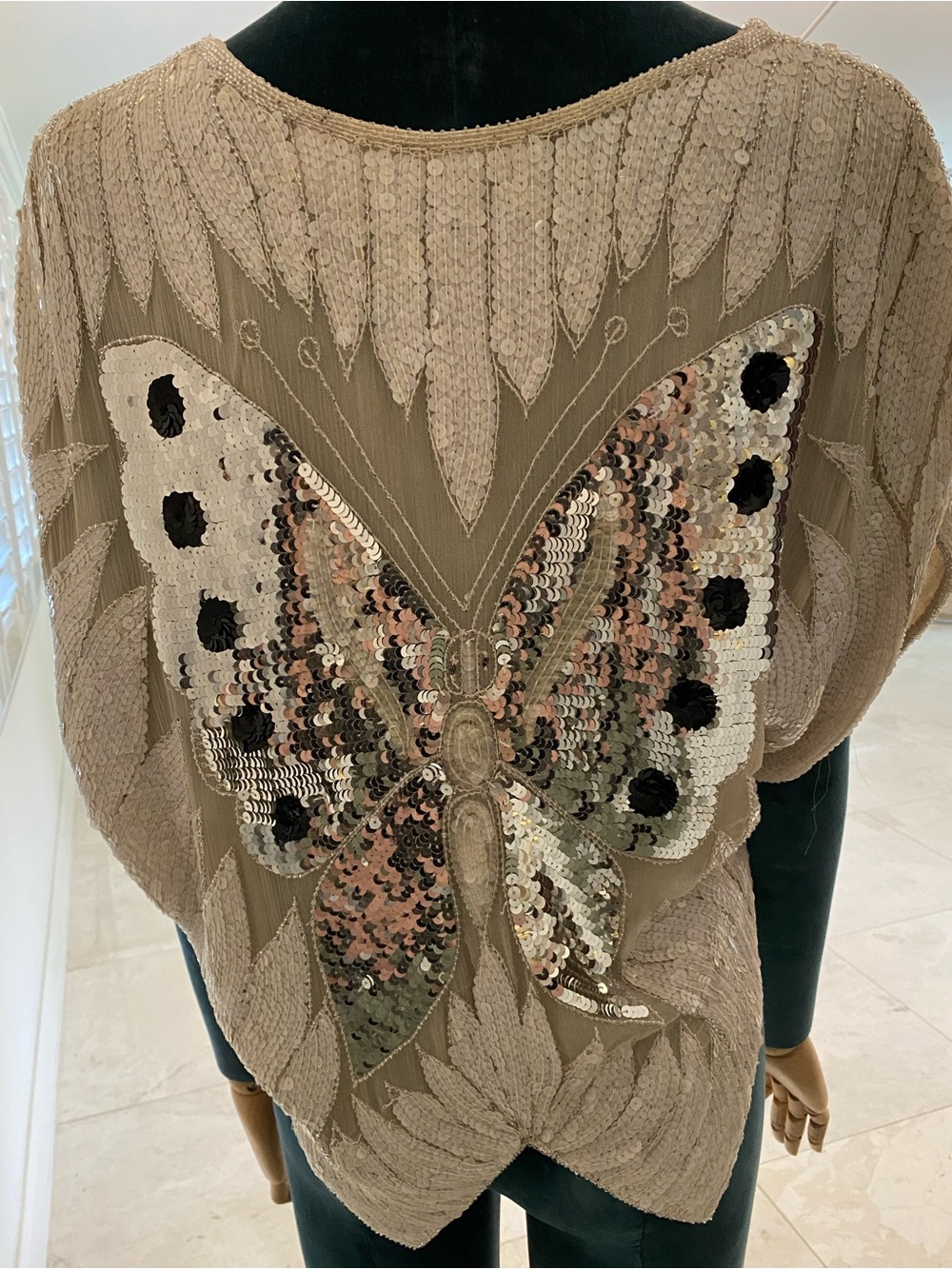 Vintage Sequin Butterfly RARE - Picture 4 of 12